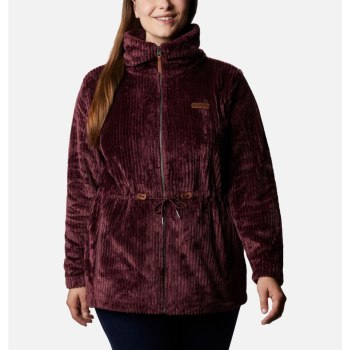 Columbia Ženske Jakne - Fire Side Long Full Zip Sherpa Fleece Plus Size Prugice | YBMA-20956